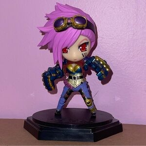 League of legends arcane vi violet figure statue anime kawaii chibi riot games